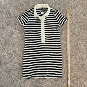 Universal Thread XS Black White Striped Polo Mini Dress